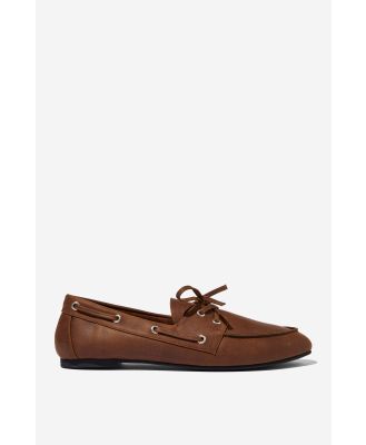 Rubi - Billie Boat Shoe - Brown distressed