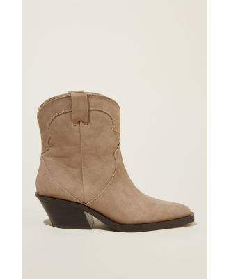 Rubi - Dylan Western Ankle Boot - Camel nubuck