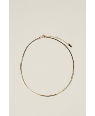 Rubi - Fine Chain Necklace - Gold plated fine herringbone