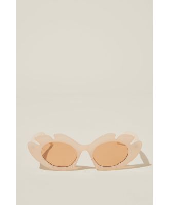 Rubi - Isla Flower Sunglasses - Milky apricot