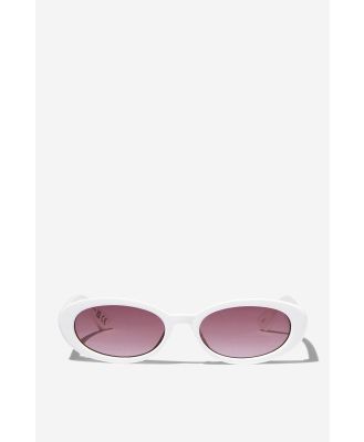 Rubi - Ophelia Oval Sunglasses - Ecru