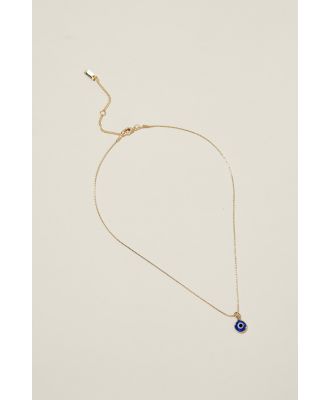 Rubi - Pendant Necklace - Gold plated glass evil eye