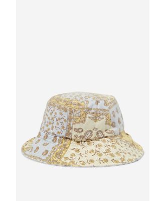 Rubi - Reversible Bianca Bucket Hat - Bandana lemon icing