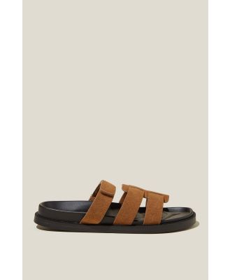 Rubi - Sammy Multi Strap Slide - Tan micro