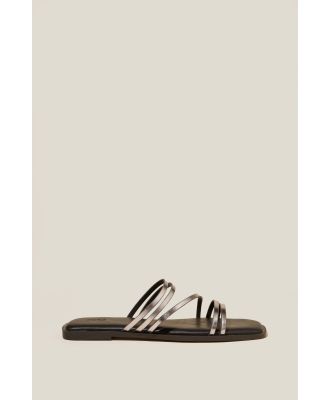 Rubi - Shelly Strappy Slide - Grey metallic