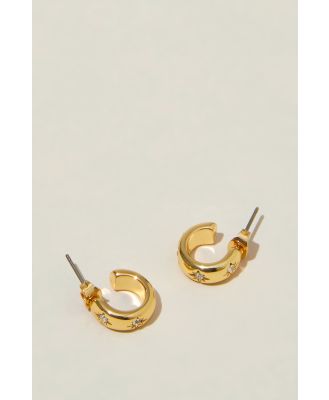 Rubi - Small Hoop Earring - Gold plated astral