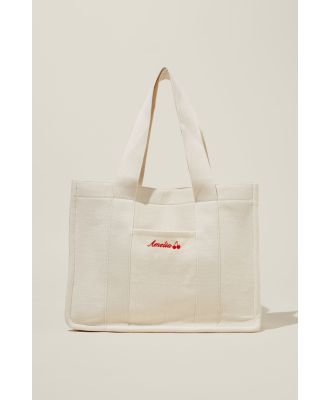 Rubi - The Personalised Stand By Tote - Natural