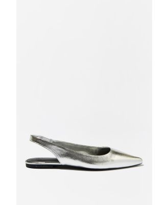 Rubi - Zadie Slingback Point - Silver textured