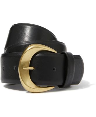 Supré - Large Buckle Belt - Black/gold