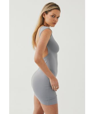 Supré - Luxe Backless Mini Dress - Moonlight grey
