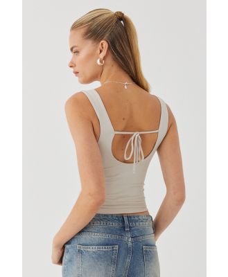 Supré - Luxe Backless Tank - Cool beige