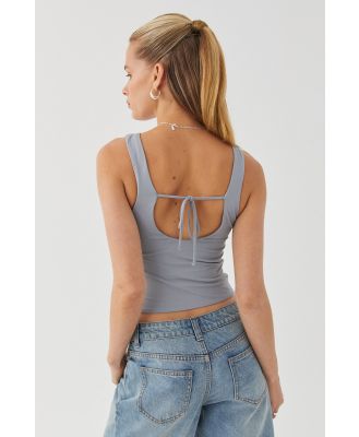 Supré - Luxe Backless Tank - Moonlight grey