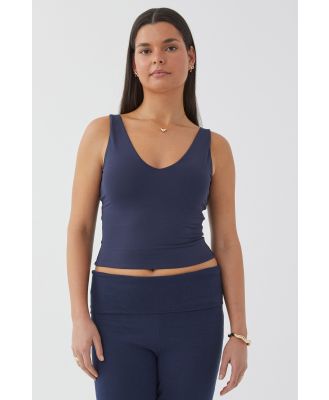 Supré - Luxe V Neck Tank - All star navy