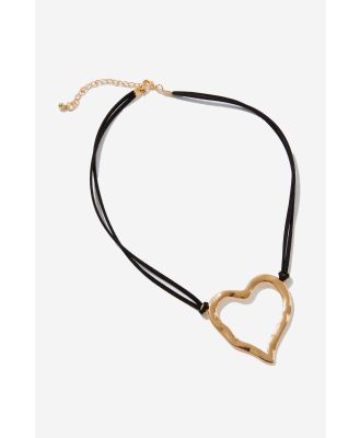 Supré - Pendant Necklace - Gold heart
