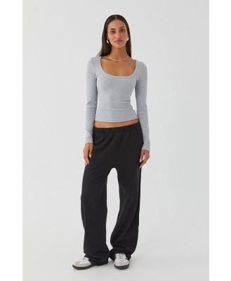 SUPRE - Riri Scoop Neck Long Sleeve Top & Wide Leg Track Pant Bundle