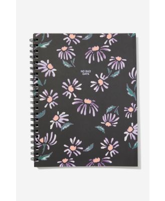 Typo - A4 Campus Notebook - Daisy crayon black