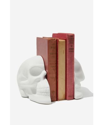 Typo - Blocked In Book Holder - White skull!