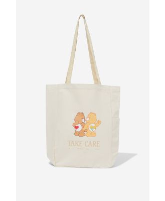 Typo - Care Bears Art Tote - Lcn clc take care / ecru
