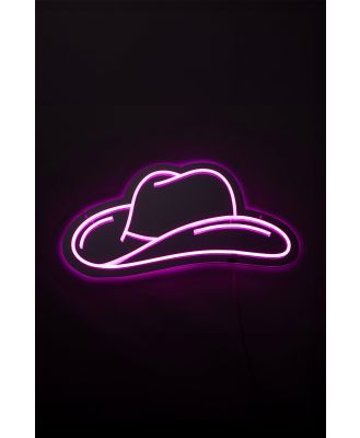 Typo - Cowboy Neon Wall Mirror Light - Cowboy hat