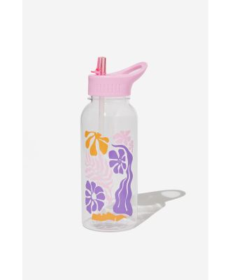 Typo - Drink It Up Bottle - Abstract floral clear