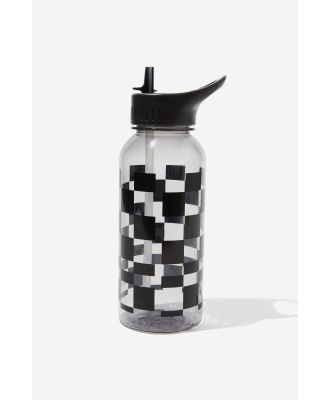 Typo - Drink It Up Bottle - Checkerboard black and grey