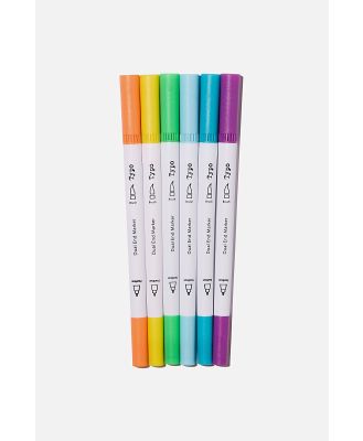 Typo - Dual Markers 6Pk - Brights