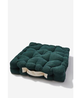 Typo - Floor Cushion - Heritage green corduroy