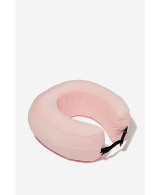 Typo - Foldable Travel Neck Pillow - Ballet blush marle