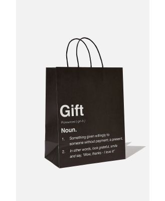 Typo - Get Stuffed Gift Bag - Medium - Gift noun black