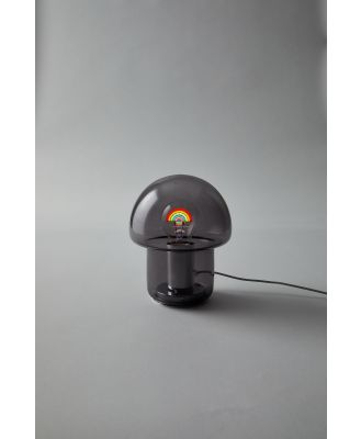 Typo - Glass Lamp Filament Globe - Black rainbow