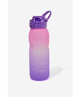 Typo - Heavy Lifter 1.5 L Drink Bottle - Rosa powder posit it purple gradient