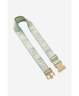 Typo - Luggage Strap - Just roll with it/ smoke green