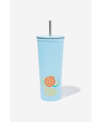 Typo - Metal Smoothie Cup - Wish this was gin and tonic