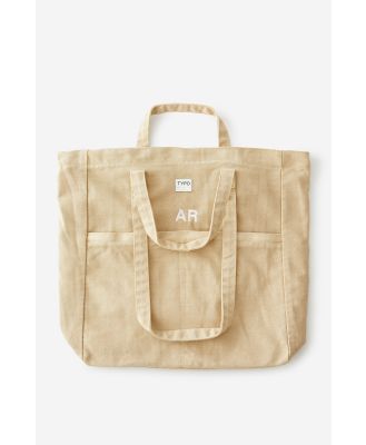 Typo - Personalised Wellness Tote Bag - Latte