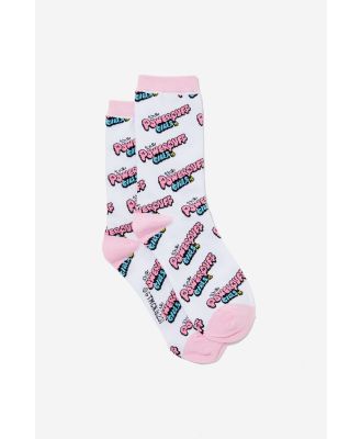 Typo - Powerpuff Girls Socks - Lcn wb powerpuff ydg pink
