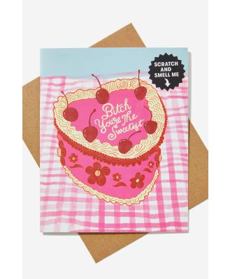 Typo - Premium Funny Birthday Card - You re the sweetest cake!