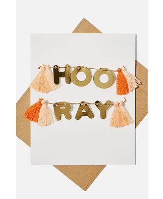 Typo - Premium Nice Birthday Card - Hooray tassels