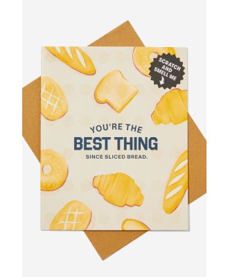 Typo - Premium Nice Birthday Card - Scented sliced bread