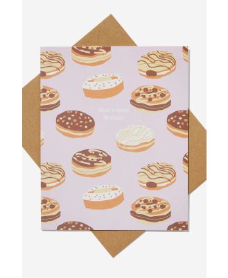 Typo - Premium Nice Birthday Card - Scented sweet donut birthday