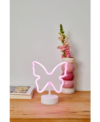 Typo - Shaped Desk Lamp - Lilac butterfly