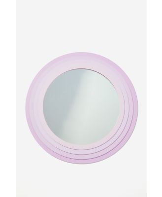 Typo - Shaped Wall Mirror - Round pale lavender