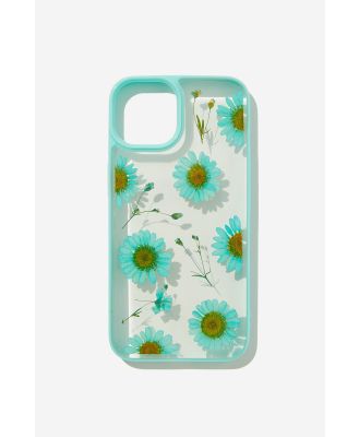 Typo - Snap On Protective Phone Case Iphone 13/14 - Trapped blue daisy / blue