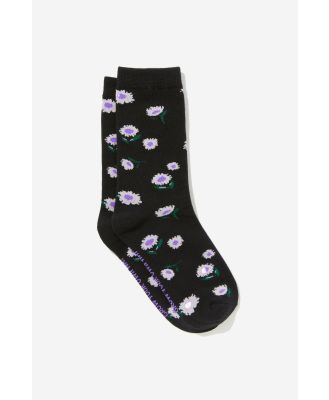Typo - Socks - Grow your own way floral ydg vt