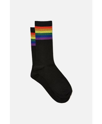 Typo - Socks - Rainbow tube black