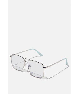 Typo - Taylor Blue Light Glasses - Silver