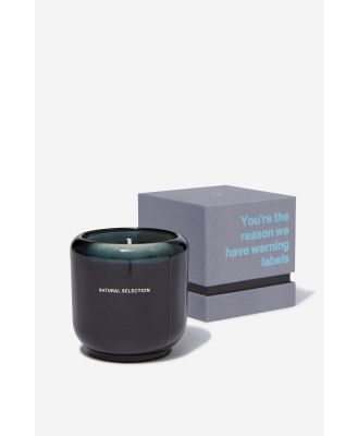 Typo - Truthfully Candle - Black warning labels