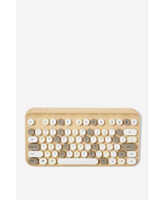 Typo - Typo Writer Wireless Keyboard - Latte & mushroom