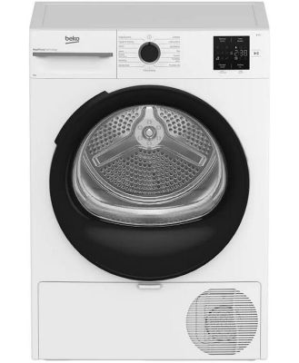 Beko 8kg Sensor Controlled Heat Pump Tumble Dryer - White