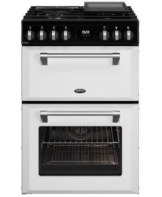 Belling 60cm Mini Richmond Dual Fuel Upright Cooker - White