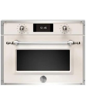 BERTAZZONI HERITAGE SERIES BUILT IN COMBI STEAM OVEN IVORY S STEEL